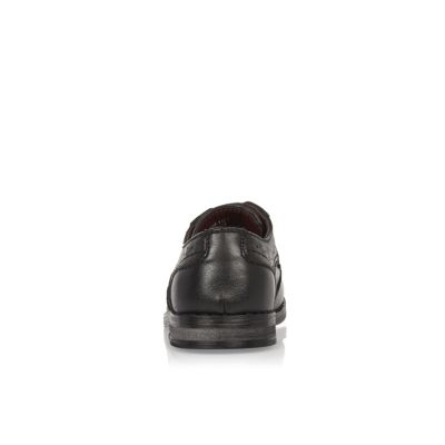 Mini boys black brogue shoes